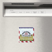zUS092 ROUTE 66, Welkomstteken, Amerika, Fridge Magneet (Insitu (Vaatwasser))