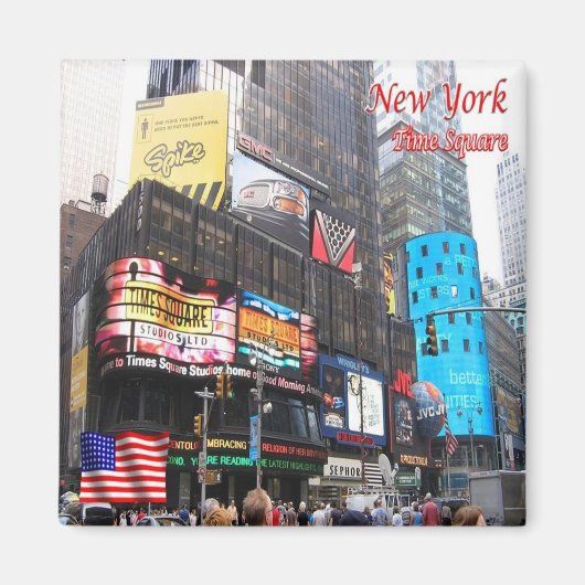 zUS095 NEW YORK CITY, Time Square, America, Fridge Magneet (Voorkant)