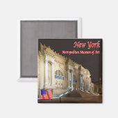 zUS103 METROPOLITAN MUSEUM OF ART, New York, Fridg Magneet (Voorkant / Achterkant)