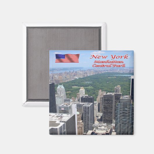 zUS104 CENTRAL PARK, Manhattan, NYC, Fridge Magneet (Voorkant / Achterkant)
