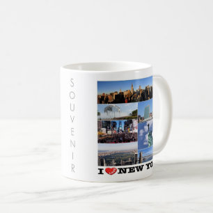 zUS107 NEW YORK CITY I Love, mosaic, Koffiemok