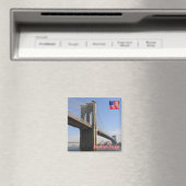 zUS112 BROOKLYN Bridge, New York City, Fridge Magneet (Insitu (Vaatwasser))