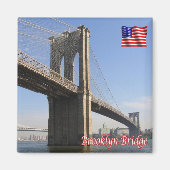 zUS112 BROOKLYN Bridge, New York City, Fridge Magneet (Voorkant)