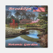 zUS114 BROOKLYN BOTANIC GARDEN, New York, Fridge Magneet (Voorkant)