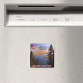ZUS122 YELLOWSTONE National Park, America, Fridge Magneet (Insitu (Vaatwasser))