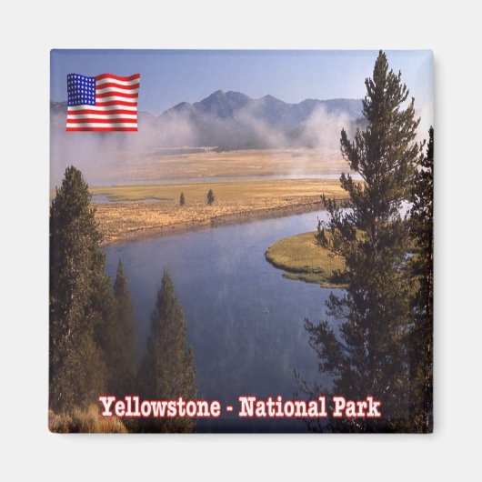 ZUS122 YELLOWSTONE National Park, America, Fridge Magneet (Voorkant)