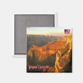 zUS137 GRAND CANYON National Park, Arizona, Fridge Magneet (Voorkant / Achterkant)