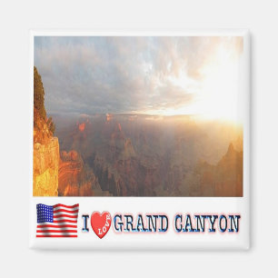 zUS138 GRAND CANYON I Love, National Park, Fridge Magneet