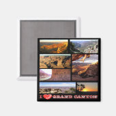 zUS148 GRAND CANYON I Love, Mosaic, Arizona, Fridg Magneet (Voorkant / Achterkant)
