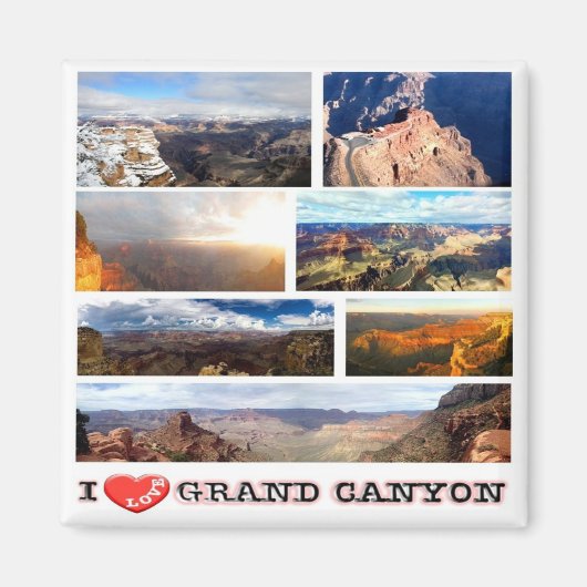 zUS150 GRAND CANYON I Love, Mosaic, Fridge Magneet (Voorkant)
