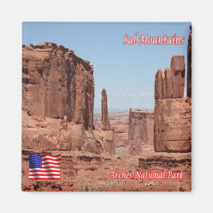 ZUS159 ARCHES National Park, Sal Mountains, Fridge Magneet
