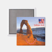 ZUS162 ARCHES National Park, Delicate Arch, Fridge Magneet (Voorkant / Achterkant)