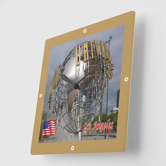 zUS165 UNIVERSAL STUDIO, Los Angeles, Vierkante Klok (Hoek)