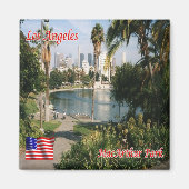 zUS168 LOS ANGELES, Mac Arthur Park, Fridge Magneet (Voorkant)