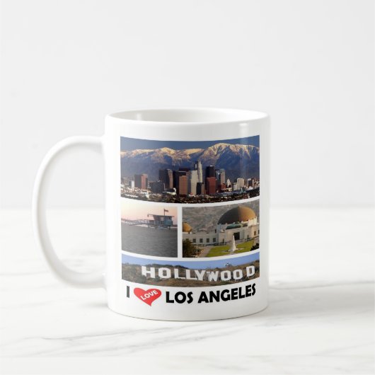 zUS169 LOS ANGELES I Love, Mosaic, Coffee Mok (Links)