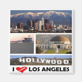zUS169 LOS ANGELES I Love, Mosaic, Fridge Magneet