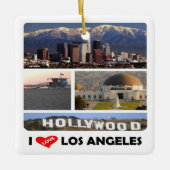zUS169 LOS ANGELES I Love, Mosaic Keramisch Ornament (Voorkant)