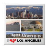 zUS169 LOS ANGELES I Love, Mosaic Tegeltje (Voorkant)