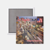 zUS170 HOLLYWOOD Boulevard, Los Angeles, Fridge Magneet (Voorkant / Achterkant)