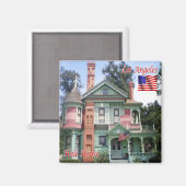 zUS171 LOS ANGELES, Hale House, California, Fridge Magneet (Voorkant / Achterkant)