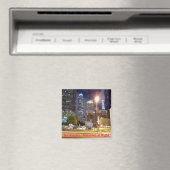 zUS174 LOS ANGELES, binnenstad bij nacht, Fridge Magneet (Insitu (Vaatwasser))
