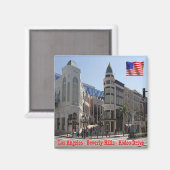 zUS175 BEVERLY HILLS, Los Angeles, Fridge Magneet (Voorkant / Achterkant)