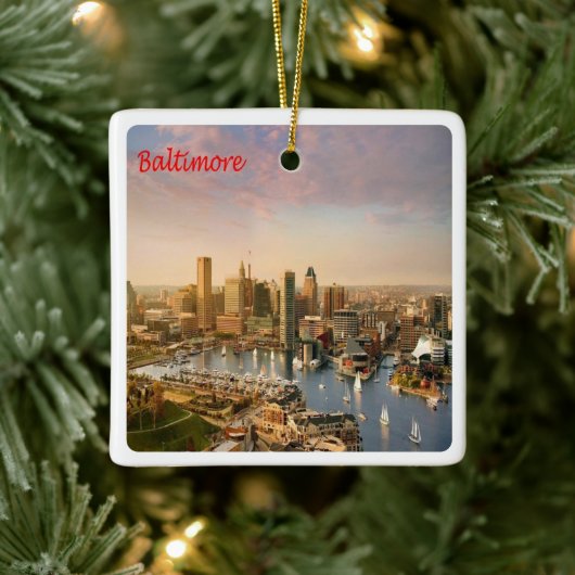 zUS183 BALTIMORE, Maryland, Amerika, Keramisch Ornament (Boom)