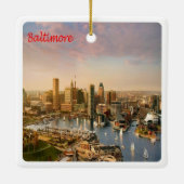 zUS183 BALTIMORE, Maryland, Amerika, Keramisch Ornament (Achterkant)