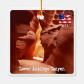 zUS191 ANTELOPE CANYON, Arizona, Amerika, Keramisch Ornament (Achterkant)