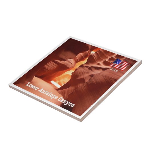 zUS191 ANTELOPE CANYON, Arizona, Amerika, Tegeltje (Zijkant)