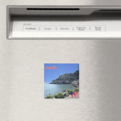 zUS197 SAUSALITO, Panorama, Californië, Fridge Magneet (Insitu (Vaatwasser))
