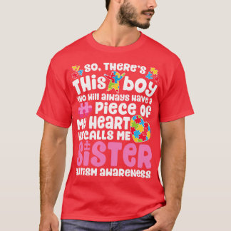 Zus Autisme voor Mannen Vrouwen Jongens Meisjes Ki T-shirt