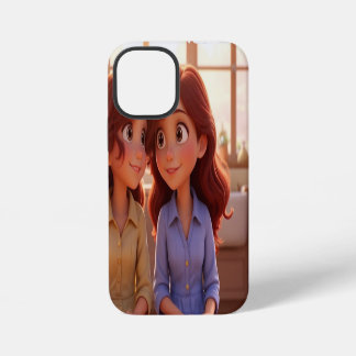 Zus Bond – Illustratie Kunst van Mooie Zusters iPhone 12 Mini Hoesje