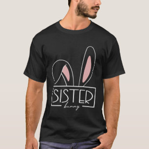 Zus Bunny kostuum eierjacht familie konijn oren E T-shirt
