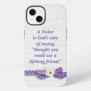 Zus citaat met polka stip lint iPhone 13 hoesje