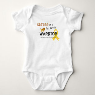 zus dappere krijger kanker leeuw baby body romper