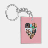 Zus Definitie Foto Hart Collage Sleutelhanger (Voorkant Links)