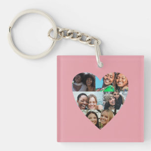 Zus Definitie Foto Hart Collage Sleutelhanger