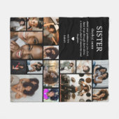Zus definitie fotocollage fleece deken (Voorkant (Horizontaal))