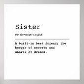 Zus – een ingebouwde beste vriend poster (Voorkant)