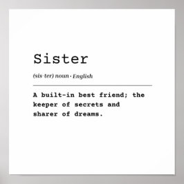 Zus – een ingebouwde beste vriend poster