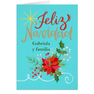 Zus en familie Kerstmis Spaans Feliz Navidad