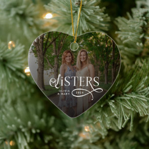 Zus Foto Persoonlijke Naam Cadeaus Keramisch Ornament