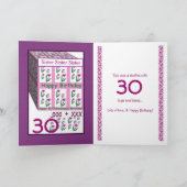 Zus - Gelukkige 30e verjaardag Kaart (Binnen)