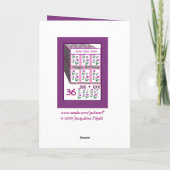 Zus - Gelukkige 36e verjaardag Kaart (Achterkant)