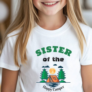 Zus Happy Camper T-shirt Kinderen Verjaardagsfeest