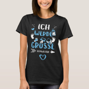 Zus Ich Werde Große Schwester Baby Boy Gezegden T-shirt