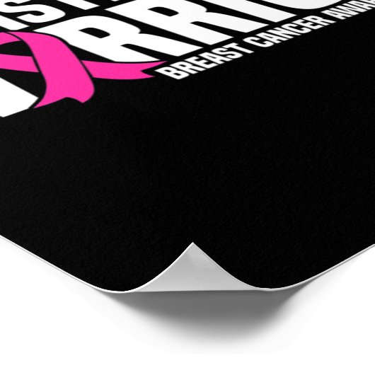 Zus is een Strijder Roze Lint Borstkanker Award Poster (Hoek)