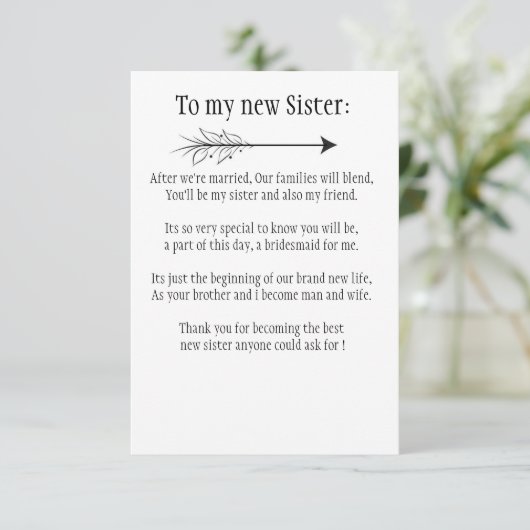 zus kaart (Staand voorkant)