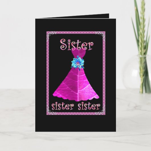 Zus - Maid of Honor met Magenta Gown (Voorkant)